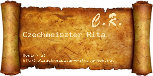 Czechmeiszter Rita névjegykártya