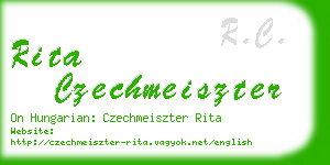 rita czechmeiszter business card